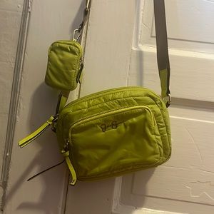 Jessica Simpson lime green cross body bag